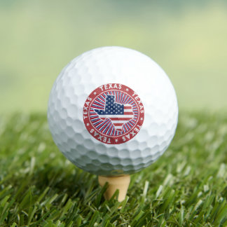 Patriotic Texas Flag State Golf Ball  ゴルフボール