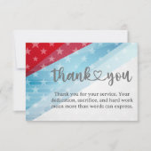 Patriotic Thank You For Your Service Card (正面)