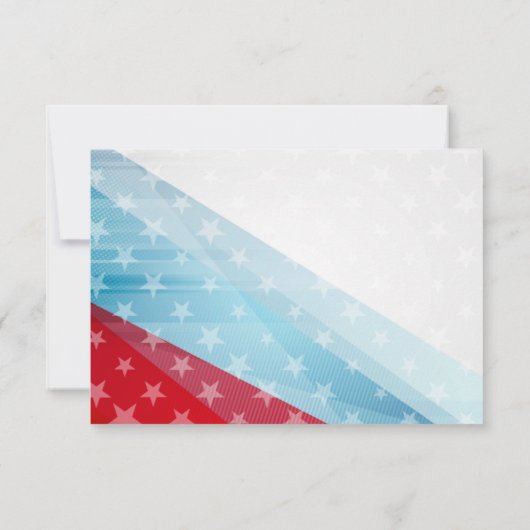 Patriotic Thank You For Your Service Card (裏面)