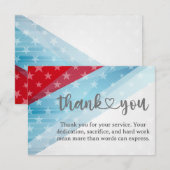 Patriotic Thank You For Your Service Card (正面/裏面)