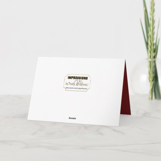 Patriotic Thank You For Your Service, USA Flags カード (裏面)