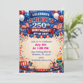 Patriotic Theme 250th America’s 250th BBQ 招待状 (スタンド正面)