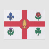 Patriotic tissue paper with flag of Montreal 薄葉紙 (正面)