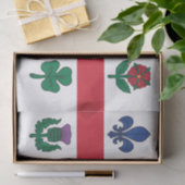 Patriotic tissue paper with flag of Montreal 薄葉紙 (ギフト)