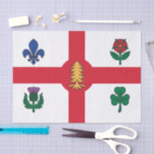 Patriotic tissue paper with flag of Montreal 薄葉紙 (クラフト)
