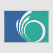 Patriotic tissue paper with flag of Ottawa, Canada 薄葉紙 (正面)