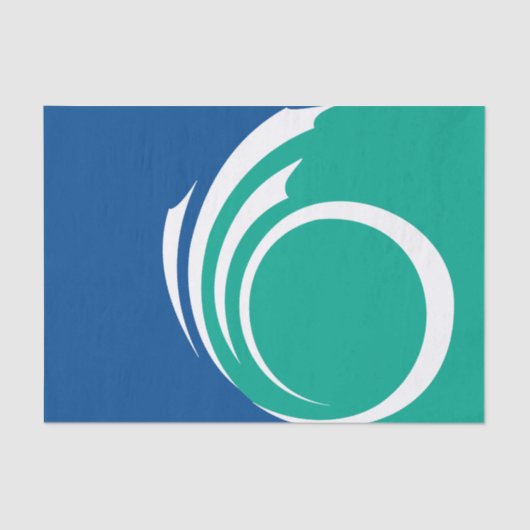 Patriotic tissue paper with flag of Ottawa, Canada 薄葉紙 (正面)