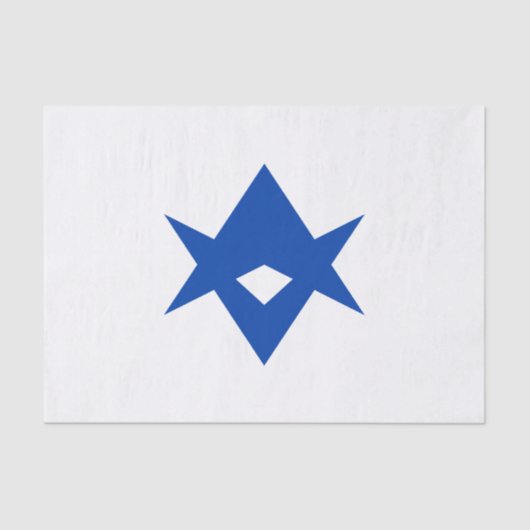 Patriotic tissue paper with flag of Toyota City 薄葉紙 (正面)