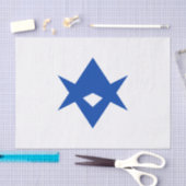 Patriotic tissue paper with flag of Toyota City 薄葉紙 (クラフト)