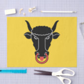 Patriotic tissue paper with flag of Uri canton 薄葉紙 (クラフト)