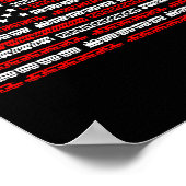 Patriotic Trains Flag For Train Enthusiasts And Ho ポスター (角)