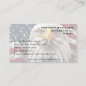 Patriotic Trucking – American Flag & Semi Truck 名刺 (裏面)