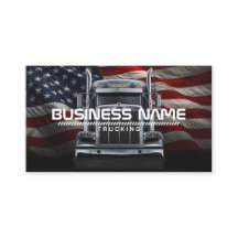 Patriotic Trucking – American Flag & Semi Truck