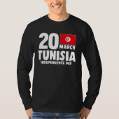 Patriotic Tunisia Flag Tunisian Independence Day Tシャツ (正面)