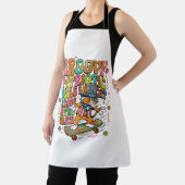 Patriotic Uncle Sam Cat Retro Typography T-Shirt ( エプロン (インサイチュ)