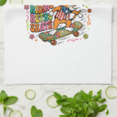 Patriotic Uncle Sam Cat Retro Typography T-Shirt ( キッチンタオル (折り畳み)