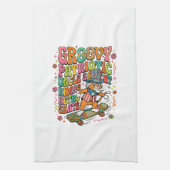 Patriotic Uncle Sam Cat Retro Typography T-Shirt ( キッチンタオル (縦)