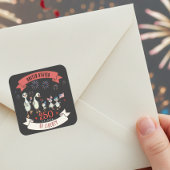 Patriotic US 250 Years of Liberty Silly Geese スクエアシール