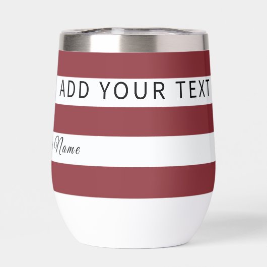 Patriotic US Flag Custom Text Name (背面)