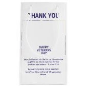 Patriotic USAありがとう退役軍人DAY スモールペーパーバッグ (正面)