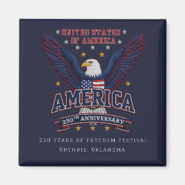 Patriotic USA 250 Celebration Custom Magnet マグネット