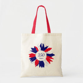 Patriotic USA 250 Years Fourth of July Floral  トートバッグ