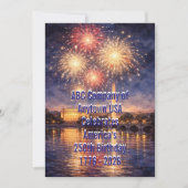 Patriotic USA 250th Anniversary Fireworks Card シーズンカード (正面)