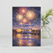Patriotic USA 250th Anniversary Fireworks Card シーズンカード (スタンド正面)