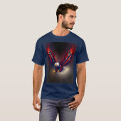 Patriotic USA Bald Eagle Tシャツ (正面フル)