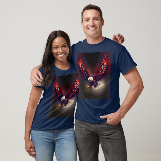 Patriotic USA Bald Eagle Tシャツ (ユニセックス)