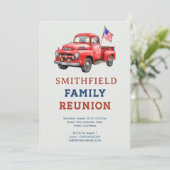 Patriotic USA Barbecue Picnic Family Reunion 招待状 (スタンド正面)