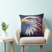 Patriotic USA eagle full of pride and strength クッション (椅子)