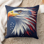 Patriotic USA eagle full of pride and strength クッション (ブランケット)