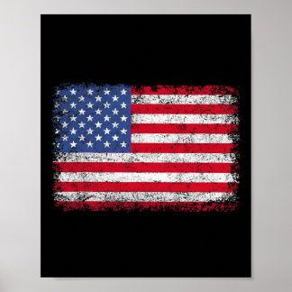 Patriotic Usa Flag 4th Of July For Men Women Kids  ポスター
