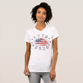 Patriotic USA Flag America 250th Anniversary Tシャツ (正面フル)