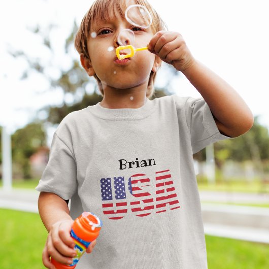 Patriotic USA Kids-Youth XS to XL Tシャツ