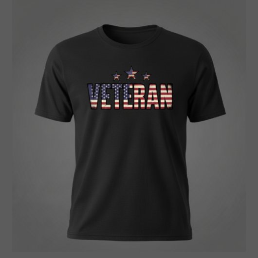Patriotic Veteran USA  Tシャツ