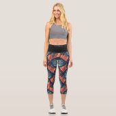 Patriotic Veterans Day Leggings カプリレギンス (正面)