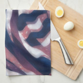 Patriotic Vibes Artsy Kitchen Towel キッチンタオル (四つ折り)