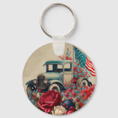 Patriotic Vintage Truck キーホルダー (裏面)