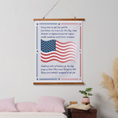 Patriotic Wall Art with a Modern Vibe! 吊り下げ型タペストリー (寝室)