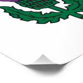 Patriotic wall poster with Flag of Montreal ポスター (コーナー)