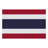 Patriotic wall poster with Flag of Thailand ポスター (正面)