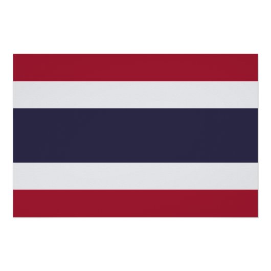 Patriotic wall poster with Flag of Thailand ポスター (正面)