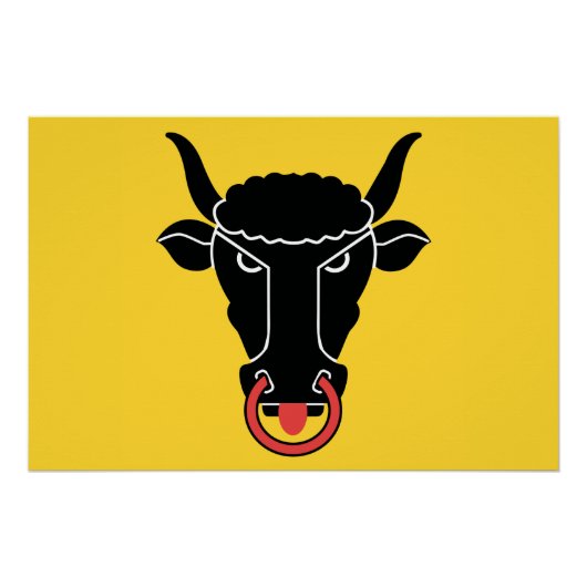 Patriotic wall poster with Flag of Uri ポスター (正面)