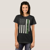 Patriotic Weightlifting Workout Bodybuilder Wight  Tシャツ (正面フル)