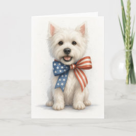 Patriotic Westie カード