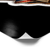 Patriotic winking fourth of July celebration wall  ポスター (コーナー)