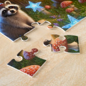 Patriotic Woodland Animals 4th of July Fireworks ジグソーパズル (側面)