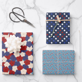 Patriotic Wrapping Paper ラッピングペーパーシート